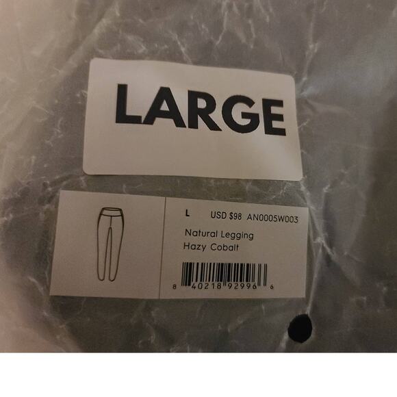 NWT allbirds Natural Leggings - LARGE - hazy cobalt - LARGE - Picture 4 of 4